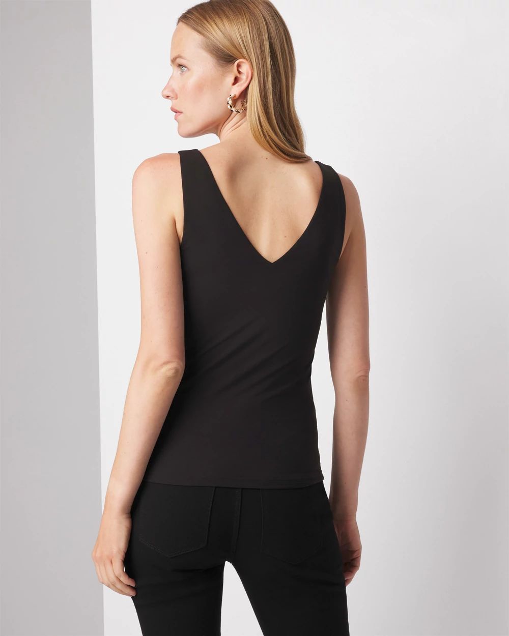 洋書 max TOP MODEL 3 Max Studio Women's Crepe Short Sleeve Faux Wrap Top